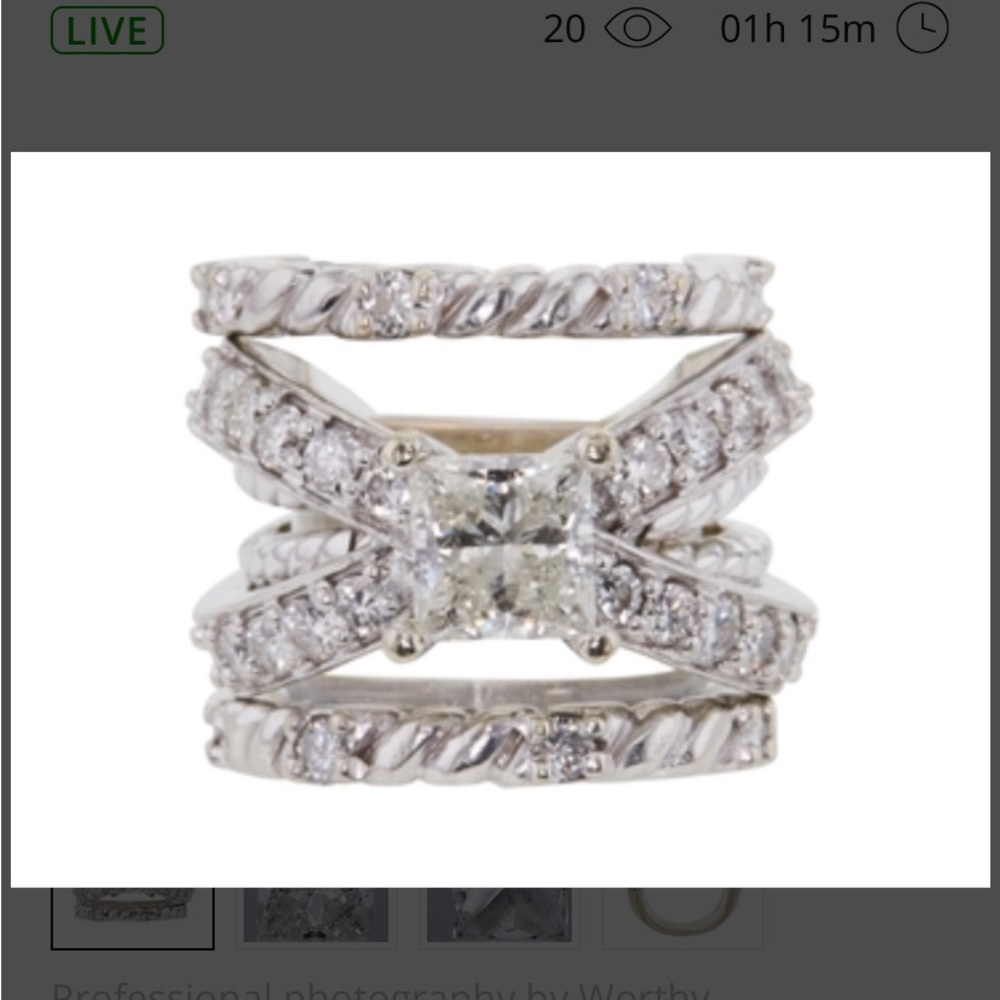 STUNNING CUSTOM ENGAGEMENT RING!!!
